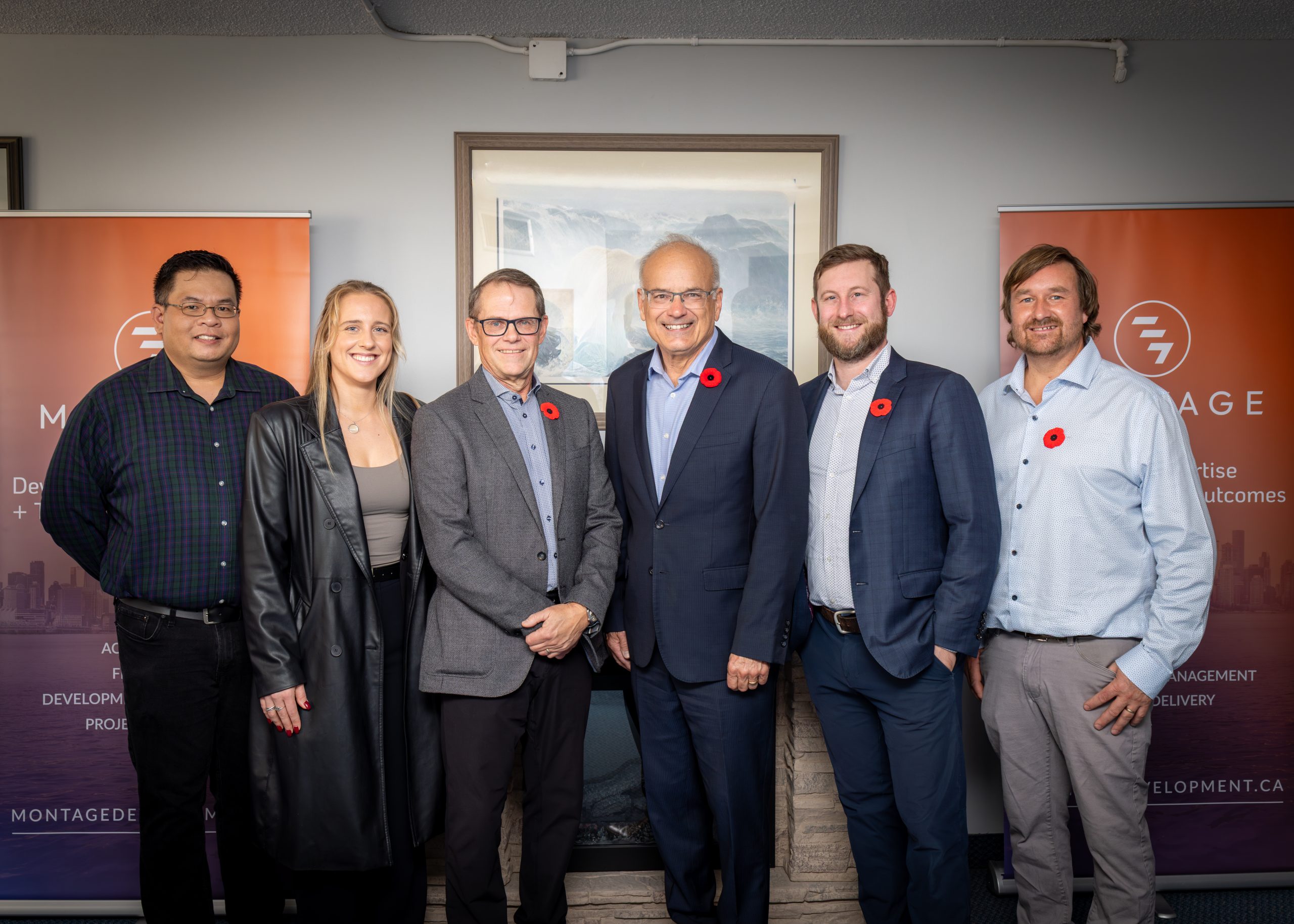 LJC Ribbon cutting event. Brian, Chelsea, Bill, Mayor, Rupert, and Steve