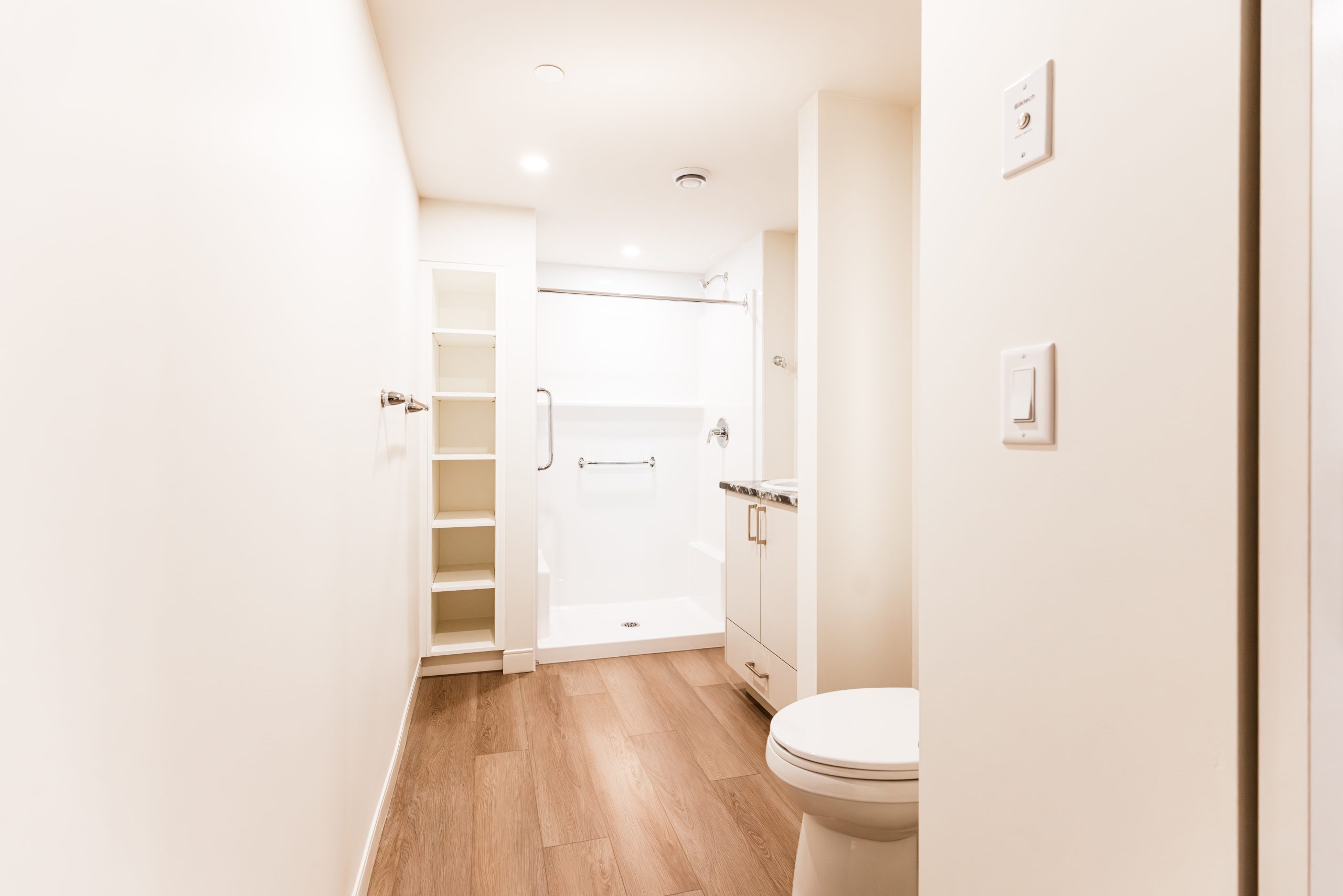 Bathroom in LJC's new Bachelor suite